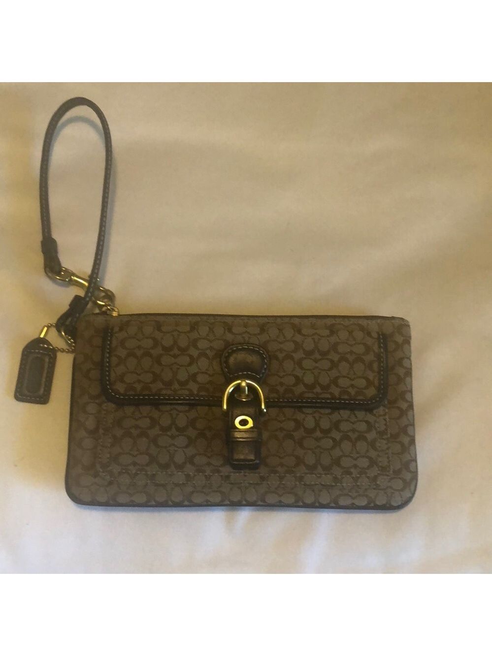 Coach Little C Signature Wristlet